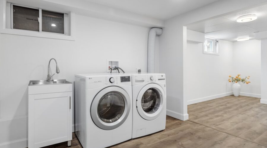 basement laundry room