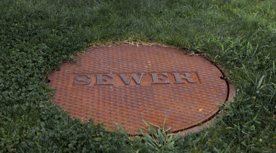 clogged sewer line